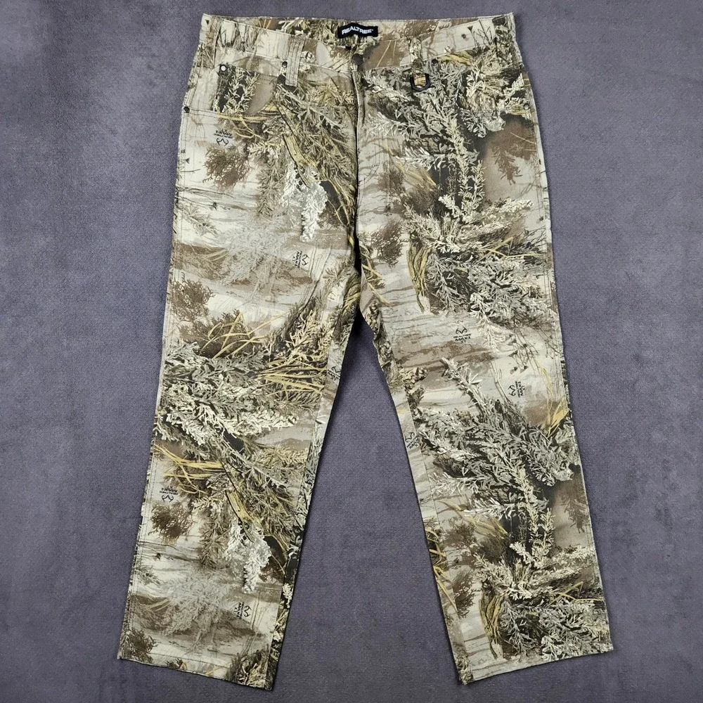 Realtree Max-1 XT Pants Mens 38x32 Camo 5 Pocket Denim Hunting NEW